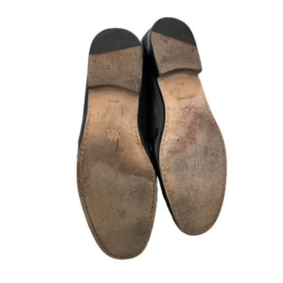 Mezlan Brussels Black Calfskin Men’s Moccasin Size 8.5 M Spain 6897 Silver M Bit main image 4
